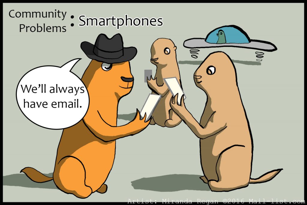 Smartphones and Listserves